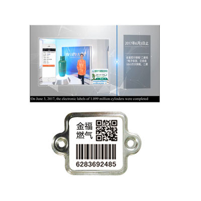 XiangKang First Rate UV Protection 304 Steel Glaze Smart Barcode LPG سیلندر ردیابی دارایی برچسب