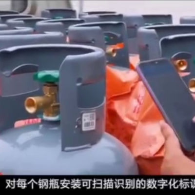 XiangKang First Rate UV Protection 304 Steel Glaze Smart Barcode LPG سیلندر ردیابی دارایی برچسب