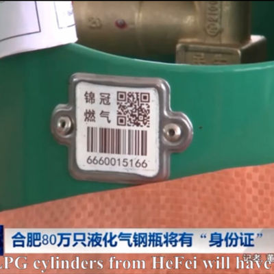 Xiangkang LPG سیلندر بارکد برچسب دیجیتال اسکن خمش ضد UV ضد ضد UV