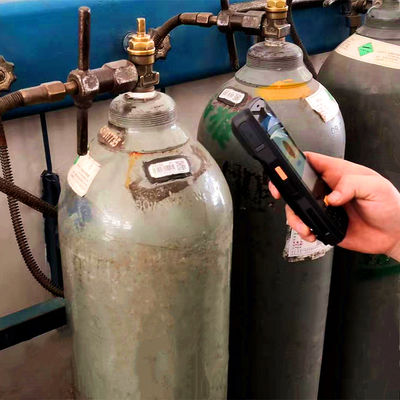 بارکد استوانه فلزی سرامیکی ردیابی دارایی برای بطری های گاز صنعتی