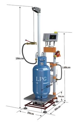 دستگاه پرکن سیلندر گاز LPG بی سیم 180 کیلوگرم نیمه اتوماتیک