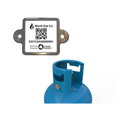 LPG سیلندر بارکد با دوام در فضای باز 20 سال به سادگی توسط PDA یا تلفن همراه اسکن