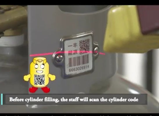 Xiangkang Cylinder Bar Code Label مقاومت در برابر دمای بالا 1900F برای مدیریت سیلندرهای LPG