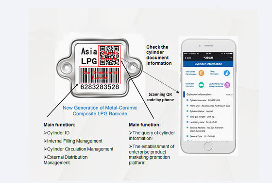 پایگاه داده ابری فناوری اسکن بارکد سیستم ردیابی سیلندر LPG