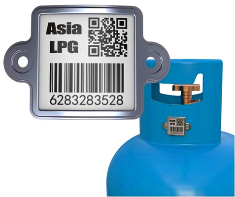 LPG گاز فلز سرامیک Qr کد ردیابی دارایی با پایگاه داده بی سیم