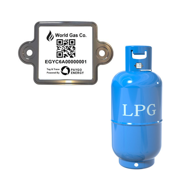 First Rate UV Protection 304 Steel Glaze Smart Barcode LPG سیلندر ردیابی دارایی برچسب